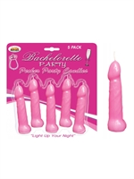 3. Sex Shop, Bachelorette pecker Party pink candles 5 Pk