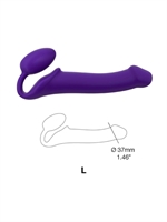 3. Sex Shop, Large Purple Bendable Strapless Strap-On by Strap-on-Me