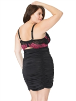 4. Sex Shop, Black and Fuchsia Chemise by Coquette