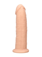 2. Sex Shop, 19.2cm Beige Silicone Dildo Without Balls by Shots