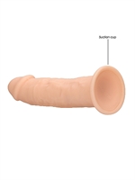 3. Sex Shop, 19.2cm Beige Silicone Dildo Without Balls by Shots