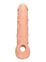 2. Sex Shop, Flesh 8" Penis Sleeve by RealRock