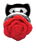 4. Sex Shop, Anal Plug - Red Rose - Medium by Booty Sparks