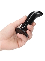 4. Sex Shop, Prickly - Glass Vibrator With Suction Cup and Remote by Chrystalino