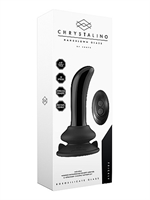 6. Sex Shop, Prickly - Glass Vibrator With Suction Cup and Remote by Chrystalino