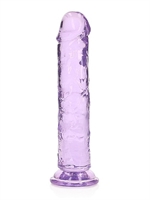 2. Sex Shop, 7 inch Crystal Clear Realistic Dildo - Purple by SHOTS