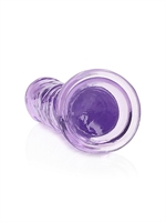 4. Sex Shop, 7 inch Crystal Clear Realistic Dildo - Purple by SHOTS