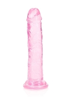3. Sex Shop, 6 inch Crystal Clear Realistic Dildo - Pink by SHOTS