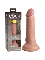 4. Sex Shop, Dual Density 6 inch Suction Cup Dildo by King Cock