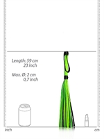3. Sex Shop, Bonded Leahter Flogger - Glow in the Dark by Ouch