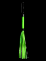 4. Sex Shop, Bonded Leahter Flogger - Glow in the Dark by Ouch