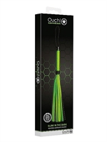 5. Sex Shop, Bonded Leahter Flogger - Glow in the Dark by Ouch