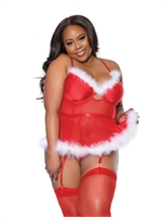 4. Sex Shop, Christmas Bustier & Thong Set by Coquette