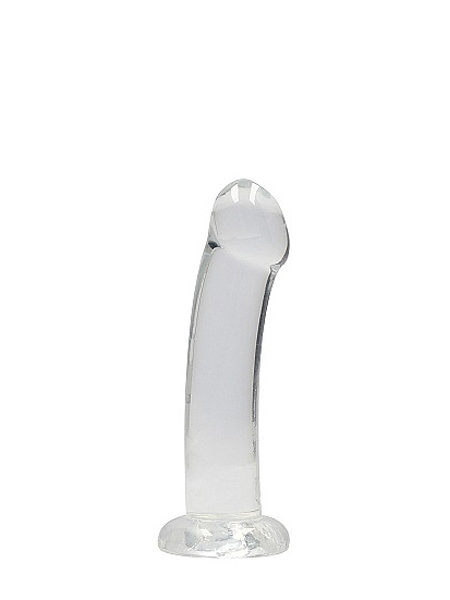 Transparent Non-Realistic Crystal Clear 7" Dildo by RealRock