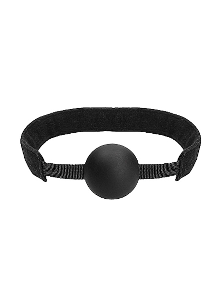 Silicone Ball Gag with Velvet & Velcro Straps by Ouch