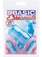 2. Sex Shop, Basic Essentials Double Trouble Vibrating Support