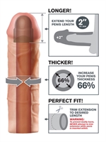 3. Sex Shop, Mega 2" Extension - Beige