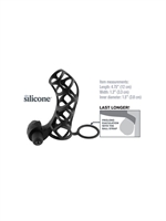 3. Sex Shop, Extreme Silicone Power Cage - Black