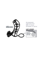 3. Sex Shop, Deluxe Silicone Power Cage - Black
