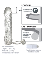 3. Sex Shop, Vibrating Super Sleeve - Clear