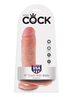 6. Sex Shop, King Cock - 8" with Testicles