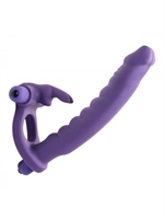 2. Sex Shop, Double Delight Dual Penetration Vibrating Rabbit Cock Ring