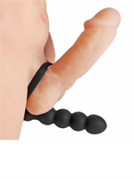 2. Sex Shop, Frisky Double Fun Cock Ring with Double Penetrator