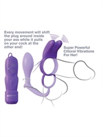 2. Sex Shop, Ring Ass-Gasm Vibrating Rabbit Purple