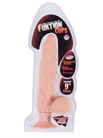 2. Sex Shop, Fuktion Cups - 9" Beige with Scrotum