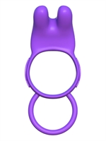 3. Sex Shop, C-Ringz Twin Teaser Rabbit Purple