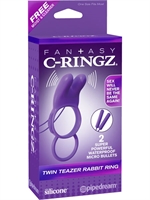 5. Sex Shop, C-Ringz Twin Teaser Rabbit Purple