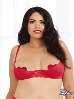 6. Sex Shop, Stretch Lace Open Cup Bra by Dreamgirl