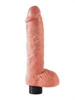 2. Sex Shop, King Cock 10" Vibrating Cock With Balls