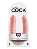 4. Sex Shop, King Cock U Shaped Dildo Double Trouble