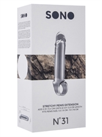4. Sex Shop, Stretchy Penis Extension no31 clear by Sono
