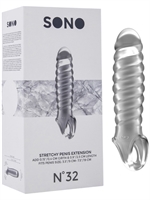 3. Sex Shop, Stretchy Penis Extension Translucid no32 by Sono