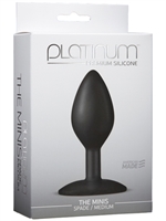 3. Sex Shop, Medium Butt Plug Silicone Spade Black