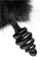 2. Sex Shop, Black bunny tail anal plug by Tailz