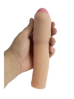 3. Sex Shop, 3" xtra thick uncut penis extension by Cyberskin