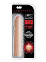 5. Sex Shop, 3" xtra thick uncut penis extension by Cyberskin