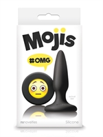 2. Sex Shop, OMG Mini black silicone plug with Emoji Face by Mojis