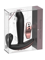 6. Sex Shop, Black Remote Hunter prostatic vibrating buttplug by ML Creation