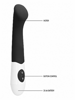 3. Sex Shop, Flat Vibrator black by GC