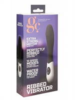 4. Sex Shop, RIBBED Vibrator black by GC