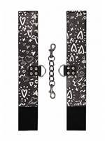 2. Sex Shop, Adjustable printed leather ankle cuffs by Ouch!