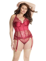 3. Sex Shop, Merlot Satin and Lace Bustier by Coquette