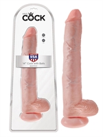 5. Sex Shop, 14'' Cock with balls by King Cock