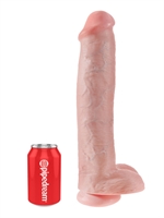 4. Sex Shop, 15'' Cock with balls by King Cock