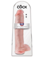 6. Sex Shop, 15'' Cock with balls by King Cock