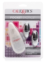 4. Sex Shop, Pocket Exotics Vibrating Double Silver Bullets by California Exotic
